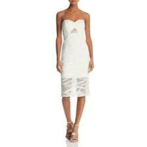 Knee-Length Embroidered Cocktail Slip Dress